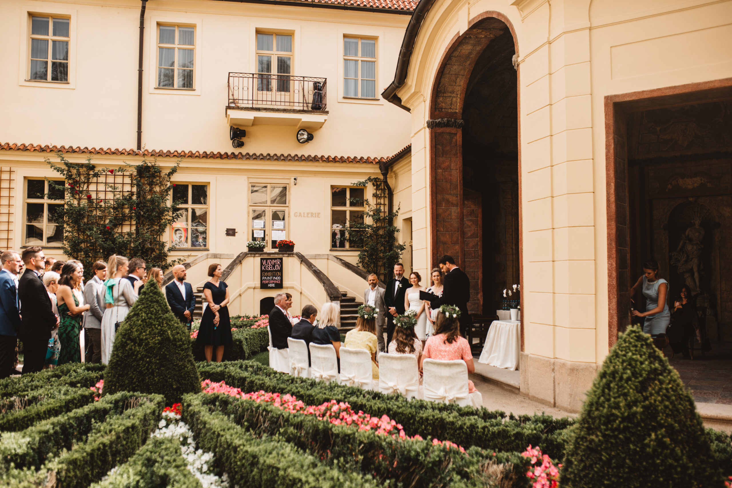 Vrtba Gardens & Werich Villa - Weddings in Prague - Julie May