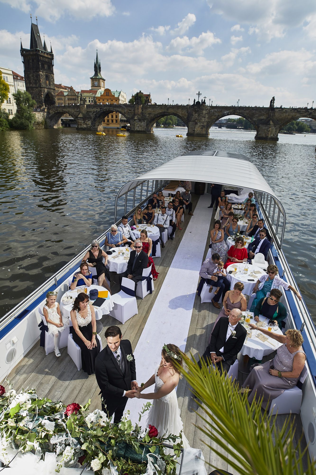 Prague boats & Petrin terrace - Weddings in Prague - Julie May