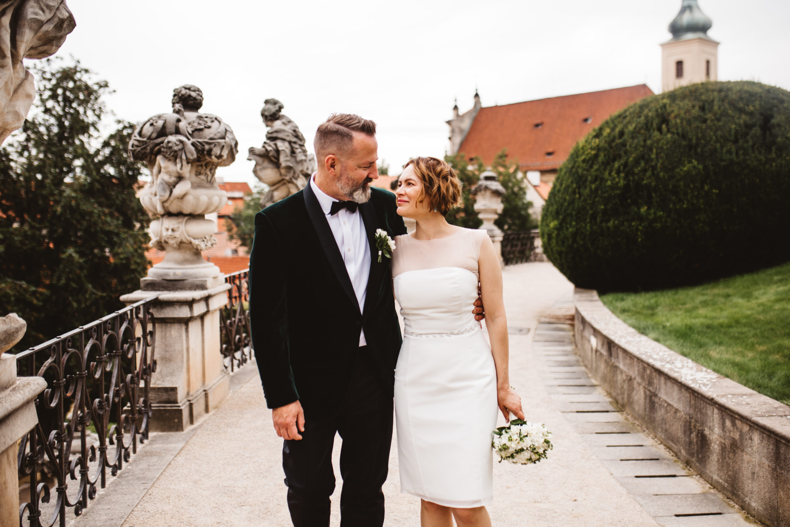 Vrtba Gardens & Werich Villa - Weddings in Prague - Julie May