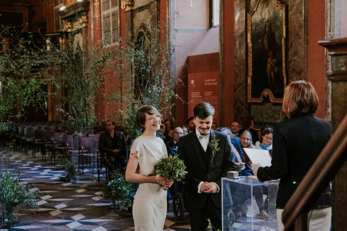 Klementinum & W restaurant - Weddings in Prague - Julie May