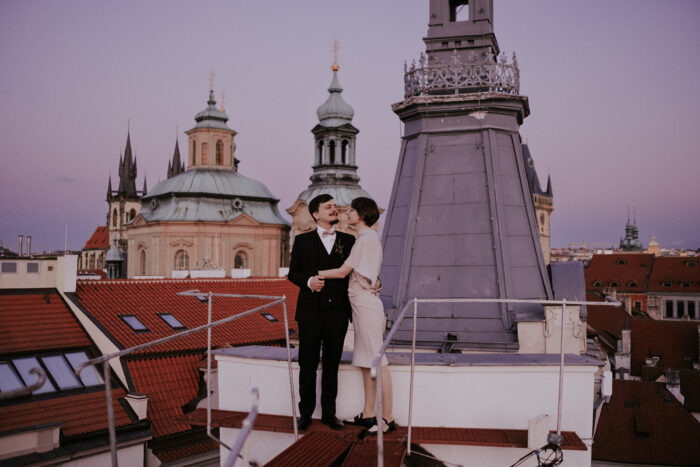 Klementinum & W restaurant - Weddings in Prague - Julie May