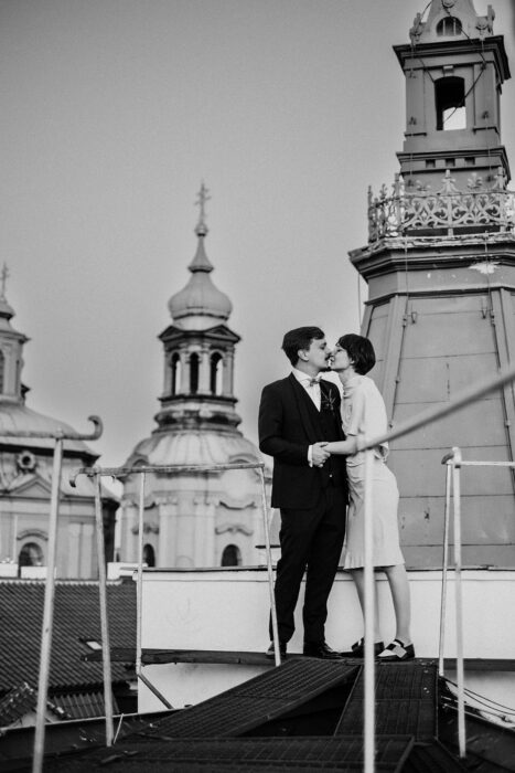 Klementinum & W restaurant - Weddings in Prague - Julie May