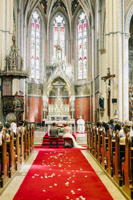 St.Ludmila church & pavilon Grebocka - Weddings in Prague - Julie May