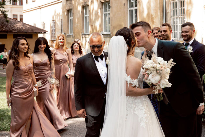 Church St. Catherine of Alexandria & Na Kmíně - Weddings in Prague - Julie May