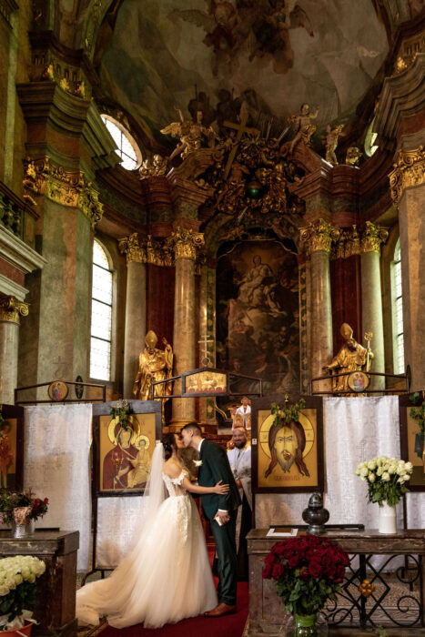 Church St. Catherine of Alexandria & Na Kmíně - Weddings in Prague - Julie May