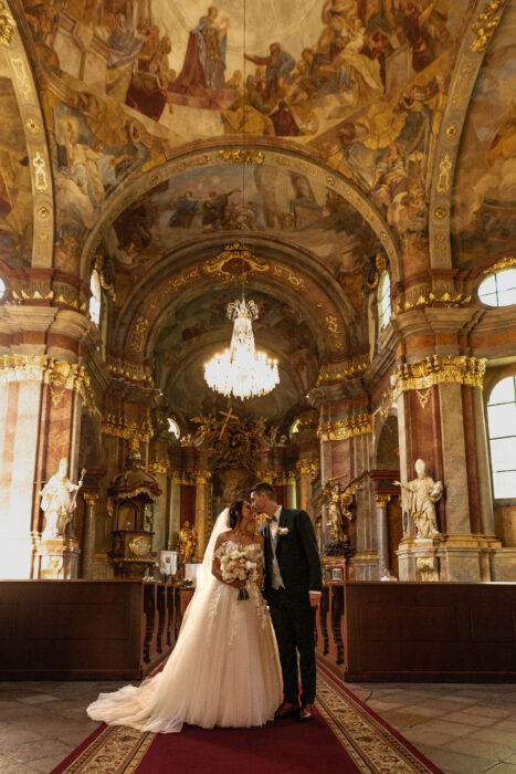 Church St. Catherine of Alexandria & Na Kmíně - Weddings in Prague - Julie May