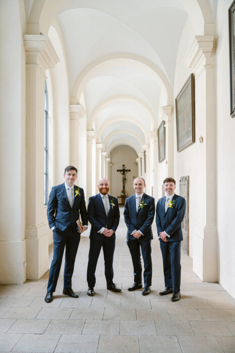 St. Thomas church & Letensky Chateau - Weddings in Prague - Julie May